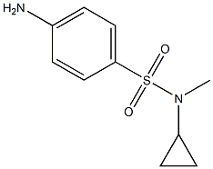 4-amino-N-cyclopropyl-N-methylbenzenesulfonamide Struktur