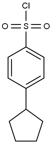 4-cyclopentylbenzene-1-sulfonyl chloride Struktur