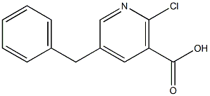 5-benzyl-2-chloronicotinic acid Struktur