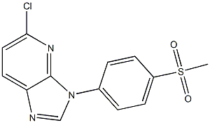 5-chloro-3-(4-(methylsulfonyl)phenyl)-3H-imidazo[4,5-b]pyridine Struktur