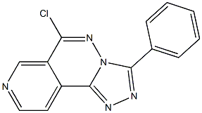 6-chloro-3-phenylpyrido[4,3-d][1,2,4]triazolo[4,3-b]pyridazine Struktur