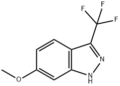 6-methoxy-3-(trifluoromethyl)-1H-indazole Struktur