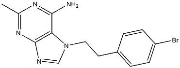 7-(4-bromophenethyl)-2-methyl-7H-purin-6-amine Struktur