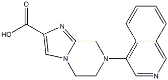 7-(isoquinolin-4-yl)-5,6,7,8-tetrahydroimidazo[1,2-a]pyrazine-2-carboxylic acid Struktur