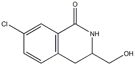 7-chloro-3-(hydroxymethyl)-3,4-dihydroisoquinolin-1(2H)-one Struktur