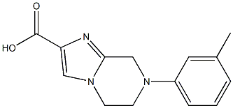 7-m-tolyl-5,6,7,8-tetrahydroimidazo[1,2-a]pyrazine-2-carboxylic acid Struktur