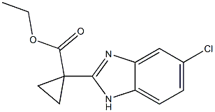 ethyl 1-(5-chloro-1H-benzo[d]imidazol-2-yl)cyclopropanecarboxylate Struktur