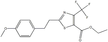 ethyl 2-(4-methoxyphenethyl)-4-(trifluoromethyl)thiazole-5-carboxylate