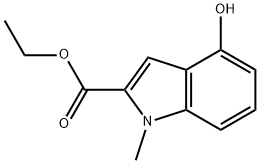 ethyl 4-hydroxy-1-methyl-1H-indole-2-carboxylate Struktur