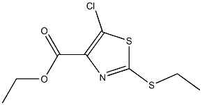 ethyl 5-chloro-2-(ethylthio)thiazole-4-carboxylate Structure