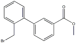 methyl 2'-(bromomethyl)biphenyl-3-carboxylate Struktur