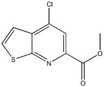 methyl 4-chlorothieno[2,3-b]pyridine-6-carboxylate Struktur