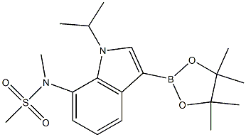 N-(1-isopropyl-3-(4,4,5,5-tetramethyl-1,3,2-dioxaborolan-2-yl)-1H-indol-7-yl)-N-methylmethanesulfonamide