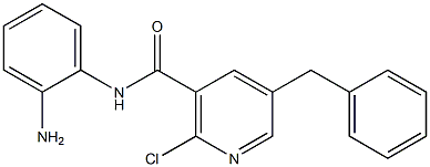 N-(2-aminophenyl)-5-benzyl-2-chloronicotinamide Struktur