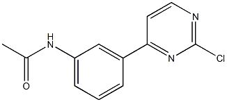 N-(3-(2-chloropyrimidin-4-yl)phenyl)acetamide Struktur