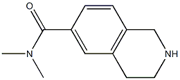 N,N-dimethyl-1,2,3,4-tetrahydroisoquinoline-6-carboxamide Struktur