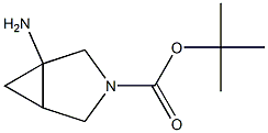 tert-butyl 1-amino-3-azabicyclo[3.1.0]hexane-3-carboxylate Struktur