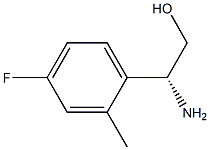 (R)-2-amino-2-(4-fluoro-2-methylphenyl)ethanol Struktur