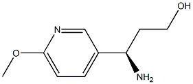 (R)-3-amino-3-(6-methoxypyridin-3-yl)propan-1-ol Struktur