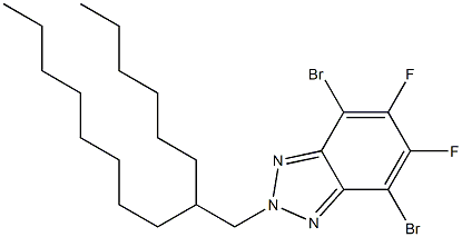 4,7-Dibromo-5,6-difluoro-2-(2-hexyl-decyl)-2H-benzotriazole Struktur