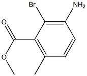 3-Amino-2-bromo-6-methyl-benzoic acid methyl ester Struktur