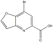 7-bromofuro[3,2-b]pyridine-5-carboxylic acid Struktur