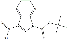 3-Nitro-pyrrolo[2,3-b]pyridine-1-carboxylic acid tert-butyl ester Struktur