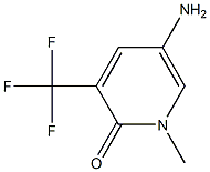 5-Amino-1-methyl-3-trifluoromethyl-1H-pyridin-2-one Struktur