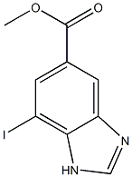 7-Iodo-1H-benzoimidazole-5-carboxylic acid methyl ester Struktur