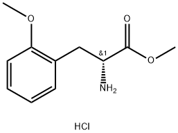 METHYL (2R)-2-AMINO-3-(2-METHOXYPHENYL)PROPANOATE HYDROCHLORIDE Struktur