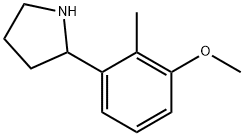 2-(3-METHOXY-2-METHYLPHENYL)PYRROLIDINE Struktur