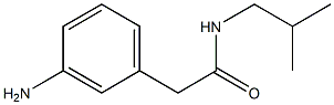 2-(3-aminophenyl)-N-(2-methylpropyl)acetamide Struktur