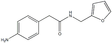 2-(4-aminophenyl)-N-(furan-2-ylmethyl)acetamide Struktur