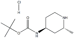 ((2R,4S)-2-甲基哌啶-4-基)氨基甲酸叔丁酯鹽酸鹽, 2305078-79-7, 結(jié)構(gòu)式