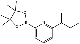 2-(sec-butyl)-6-(4,4,5,5-tetramethyl-1,3,2-dioxaborolan-2-yl)pyridine Struktur