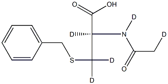 DL-S-Benzylmercapturic Acid-D5 Struktur