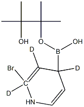 2-Bromo(pyridine-d3)-4-boronic acid pinacol ester Struktur