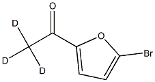 2-Bromo-5-(acetyl-d3)-furan Struktur