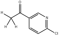 2-Chloro-5-(acetyl-d3)-pyridine Struktur