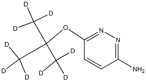 3-Amino-6-(tert-butoxy-d9)-pyridazine Struktur