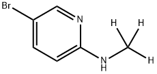 3-Bromo-6-(methylamino-d3)-pyridine Struktur