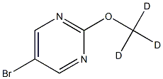 5-Bromo-2-(methoxy-d3)-pyrimidine Struktur