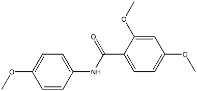 2,4-dimethoxy-N-(4-methoxyphenyl)benzamide Struktur