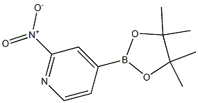 2-nitro-4-(4,4,5,5-tetramethyl-1,3,2-dioxaborolan-2-yl)pyridine Struktur