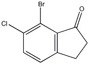 7-BROMO-6-CHLORO-1-INDANONE Struktur