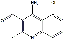 4-Amino-5-chloro-2-methyl-quinoline-3-carbaldehyde Struktur