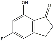 5-Fluoro-7-hydroxy-1-indanone Struktur