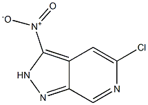 5-Chloro-3-nitro-2H-pyrazolo[3,4-c]pyridine Struktur