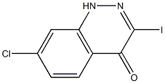 7-Chloro-3-iodo-1H-cinnolin-4-one Struktur