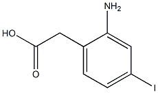 2-(2-Amino-4-iodophenyl)acetic acid Struktur